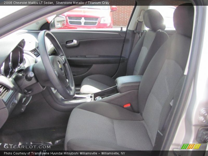 Silverstone Metallic / Titanium Gray 2008 Chevrolet Malibu LT Sedan