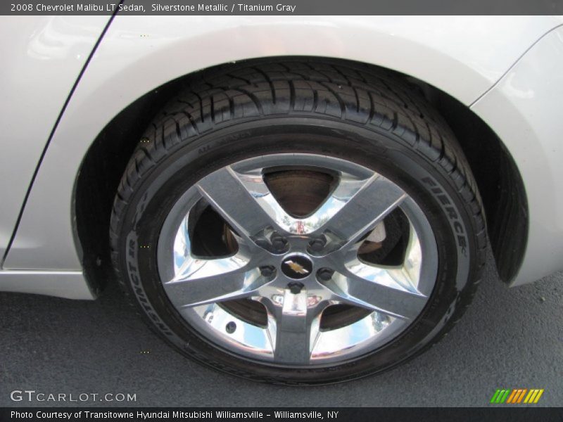 Silverstone Metallic / Titanium Gray 2008 Chevrolet Malibu LT Sedan
