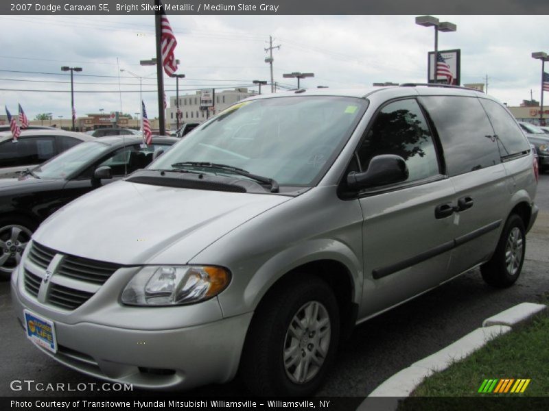Bright Silver Metallic / Medium Slate Gray 2007 Dodge Caravan SE