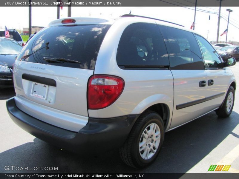 Bright Silver Metallic / Medium Slate Gray 2007 Dodge Caravan SE