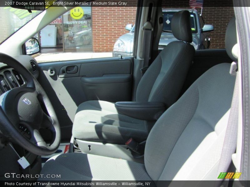 Bright Silver Metallic / Medium Slate Gray 2007 Dodge Caravan SE