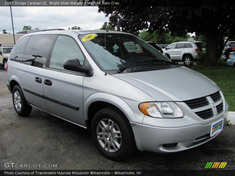 Bright Silver Metallic / Medium Slate Gray 2007 Dodge Caravan SE
