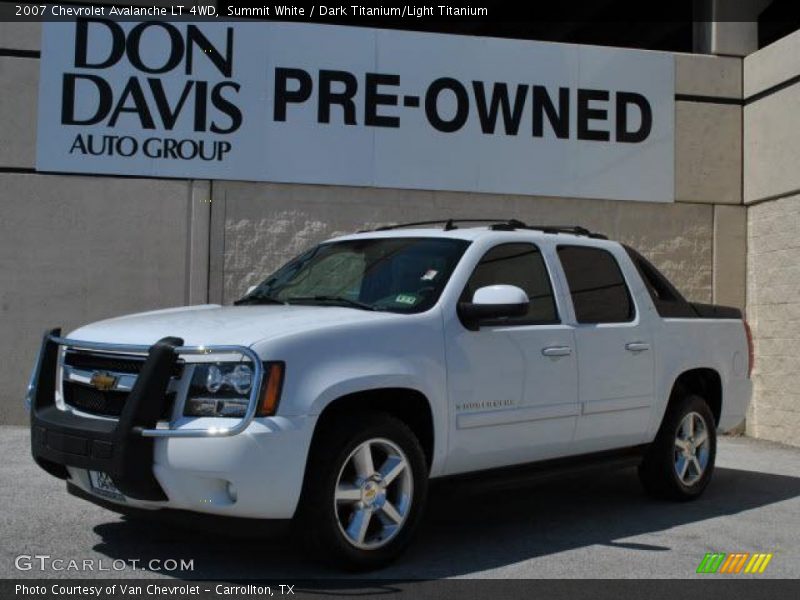 Summit White / Dark Titanium/Light Titanium 2007 Chevrolet Avalanche LT 4WD