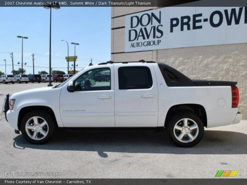 Summit White / Dark Titanium/Light Titanium 2007 Chevrolet Avalanche LT 4WD