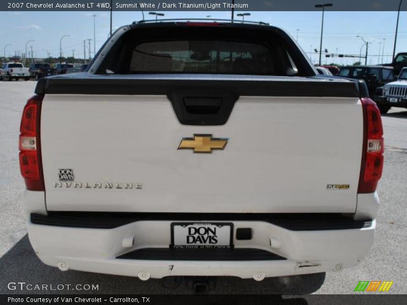 Summit White / Dark Titanium/Light Titanium 2007 Chevrolet Avalanche LT 4WD