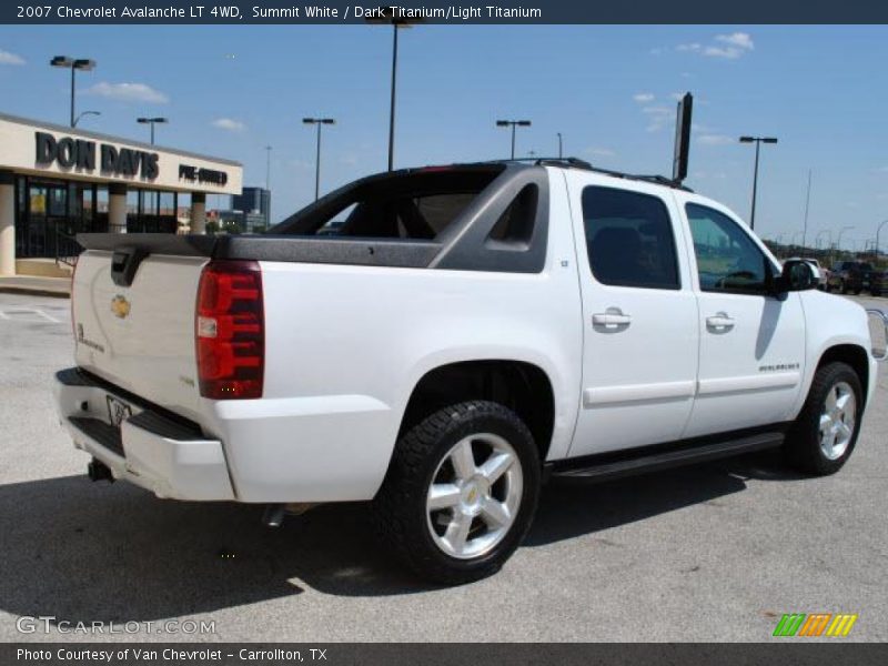 Summit White / Dark Titanium/Light Titanium 2007 Chevrolet Avalanche LT 4WD