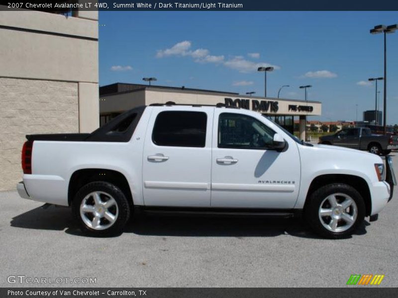 Summit White / Dark Titanium/Light Titanium 2007 Chevrolet Avalanche LT 4WD