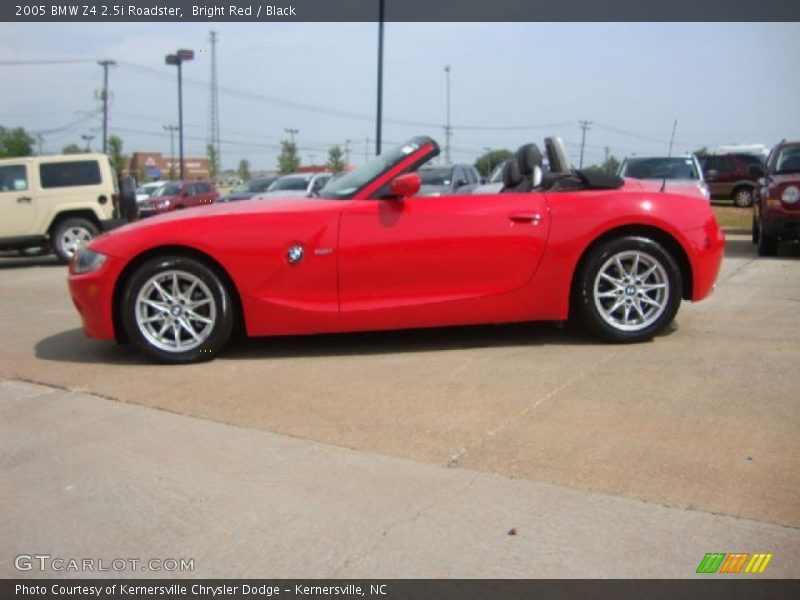 Bright Red / Black 2005 BMW Z4 2.5i Roadster