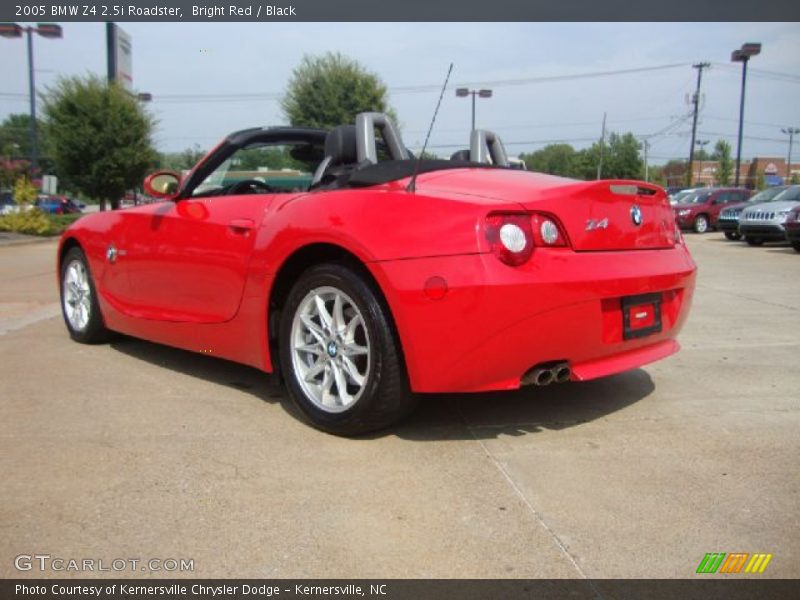 Bright Red / Black 2005 BMW Z4 2.5i Roadster