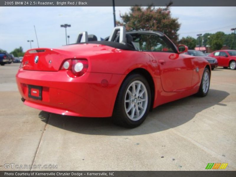 Bright Red / Black 2005 BMW Z4 2.5i Roadster