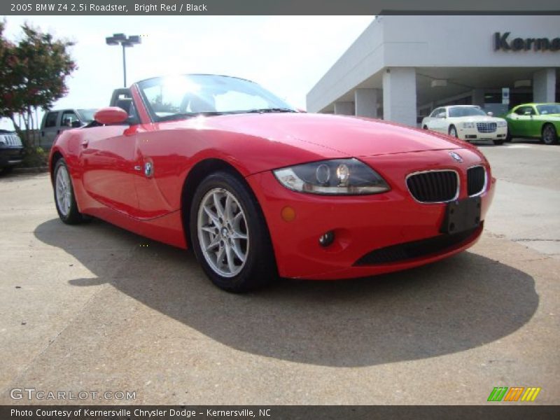 Bright Red / Black 2005 BMW Z4 2.5i Roadster