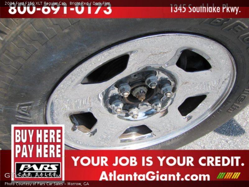 Bright Red / Dark Flint 2004 Ford F150 XLT Regular Cab