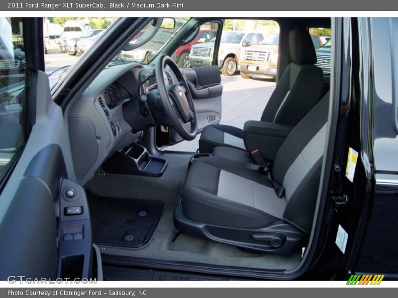 2011 Ranger XLT SuperCab Medium Dark Flint Interior
