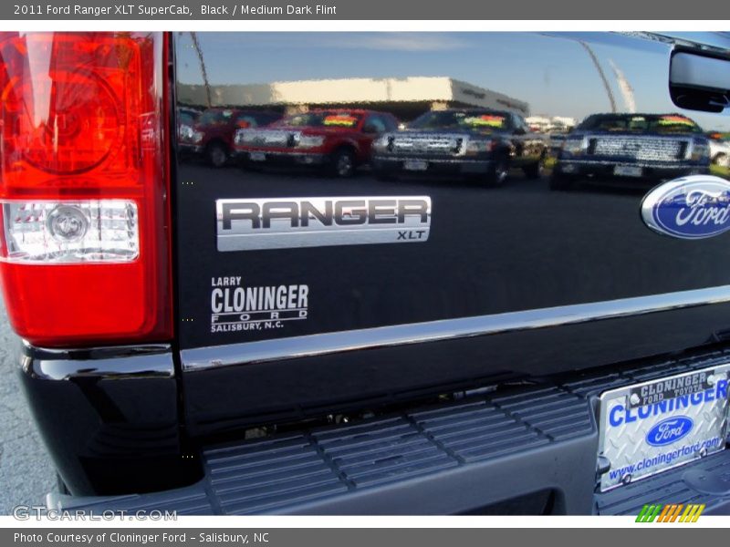 Black / Medium Dark Flint 2011 Ford Ranger XLT SuperCab