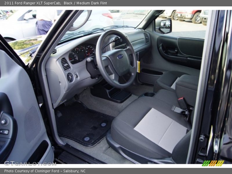  2011 Ranger XLT SuperCab Medium Dark Flint Interior