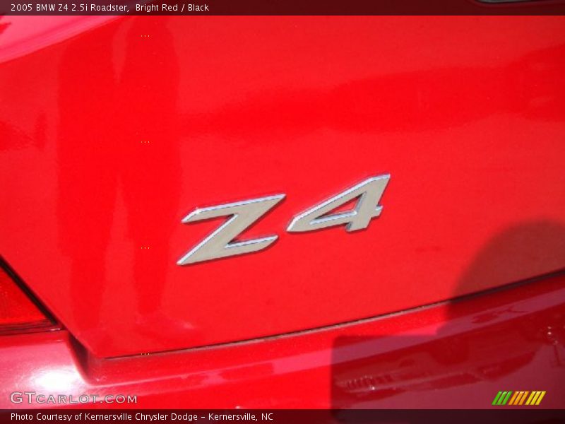 Bright Red / Black 2005 BMW Z4 2.5i Roadster