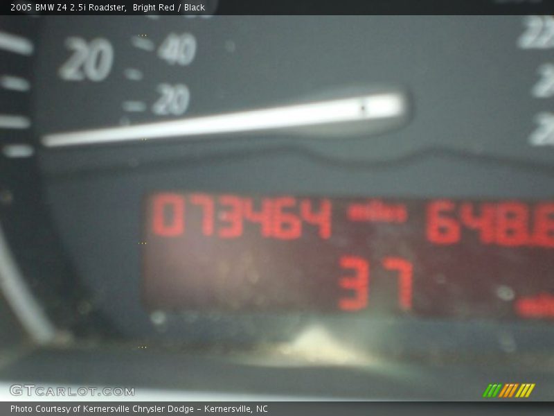 Bright Red / Black 2005 BMW Z4 2.5i Roadster