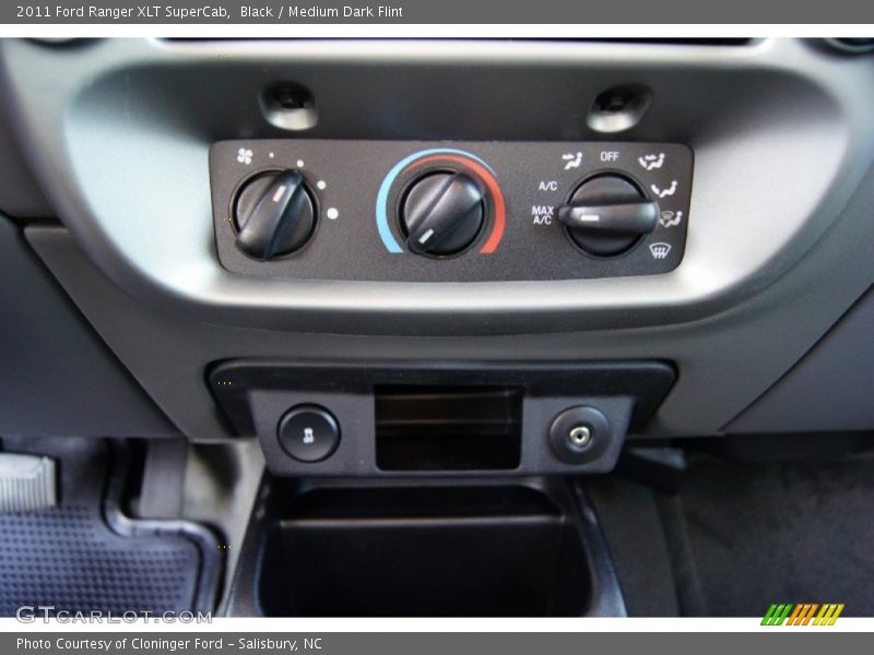 Controls of 2011 Ranger XLT SuperCab