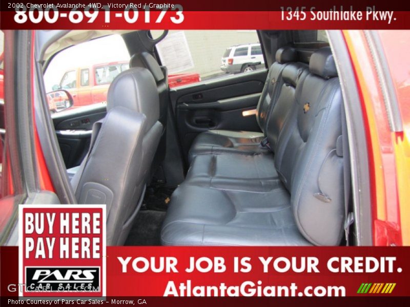 Victory Red / Graphite 2002 Chevrolet Avalanche 4WD