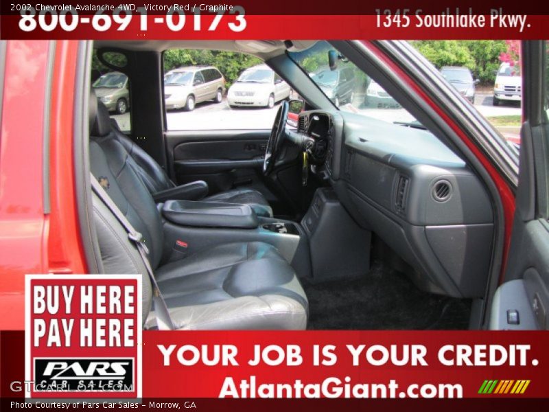 Victory Red / Graphite 2002 Chevrolet Avalanche 4WD