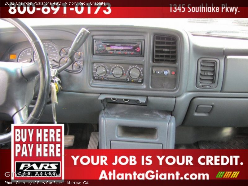 Victory Red / Graphite 2002 Chevrolet Avalanche 4WD