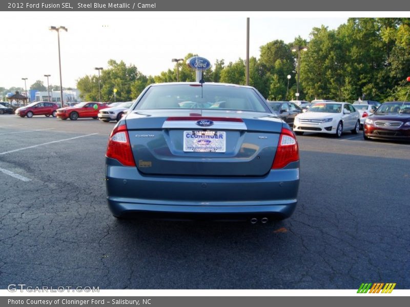 Steel Blue Metallic / Camel 2012 Ford Fusion SEL