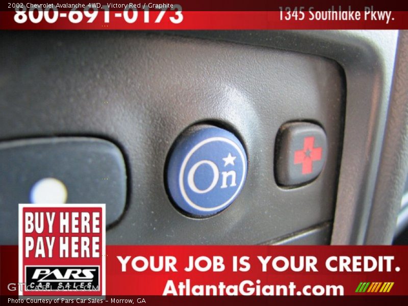 Victory Red / Graphite 2002 Chevrolet Avalanche 4WD