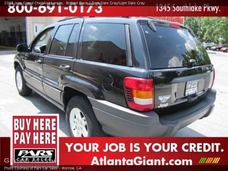 Brilliant Black / Dark Slate Gray/Light Slate Gray 2003 Jeep Grand Cherokee Laredo