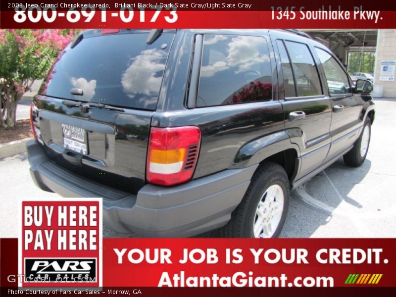 Brilliant Black / Dark Slate Gray/Light Slate Gray 2003 Jeep Grand Cherokee Laredo