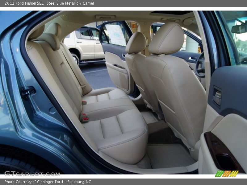 Steel Blue Metallic / Camel 2012 Ford Fusion SEL