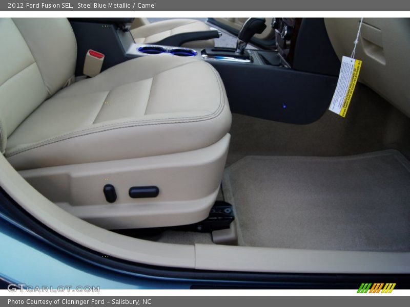 Steel Blue Metallic / Camel 2012 Ford Fusion SEL