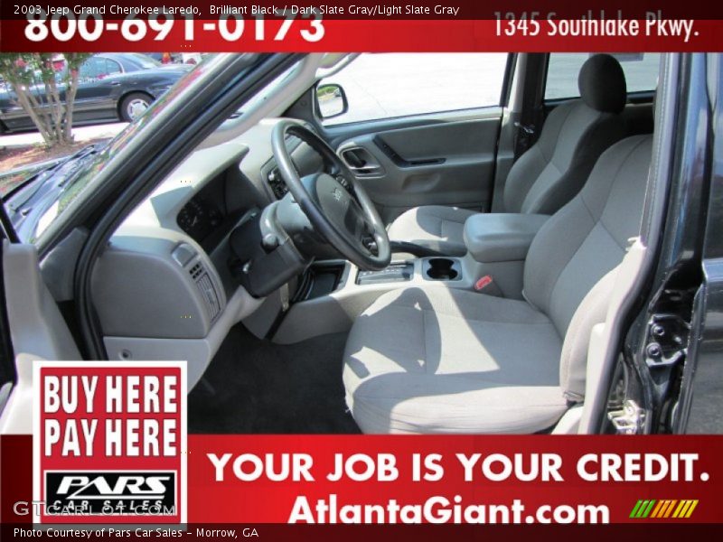 Brilliant Black / Dark Slate Gray/Light Slate Gray 2003 Jeep Grand Cherokee Laredo