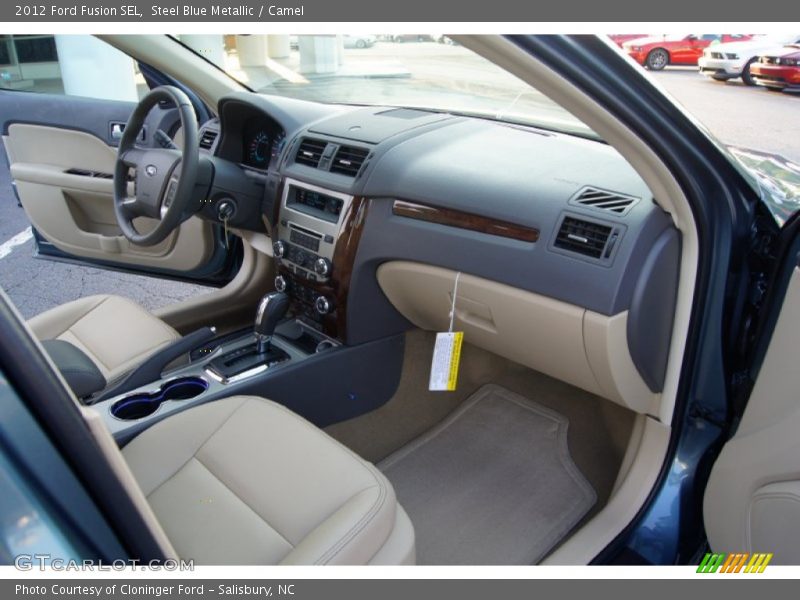 Steel Blue Metallic / Camel 2012 Ford Fusion SEL