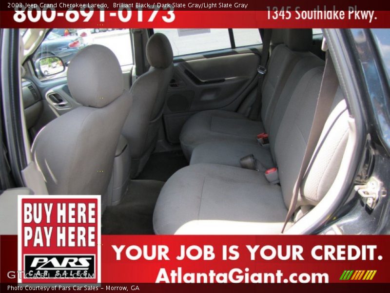 Brilliant Black / Dark Slate Gray/Light Slate Gray 2003 Jeep Grand Cherokee Laredo