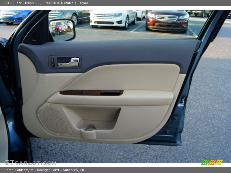 Steel Blue Metallic / Camel 2012 Ford Fusion SEL