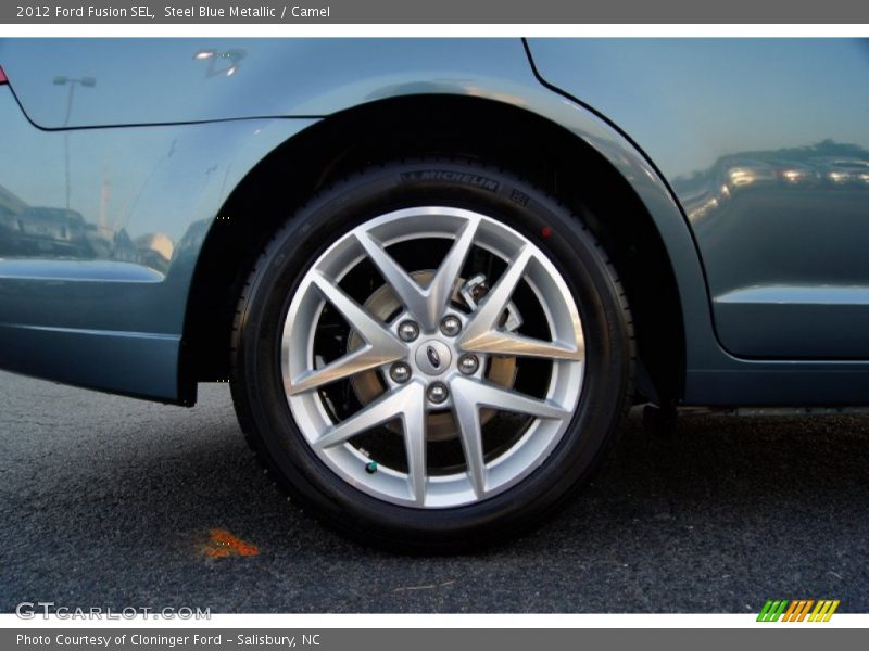 Steel Blue Metallic / Camel 2012 Ford Fusion SEL