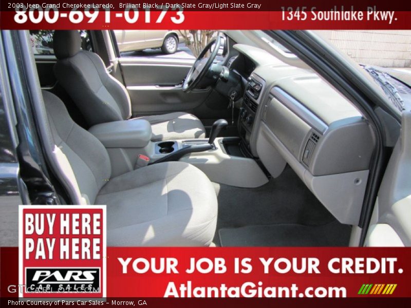 Brilliant Black / Dark Slate Gray/Light Slate Gray 2003 Jeep Grand Cherokee Laredo