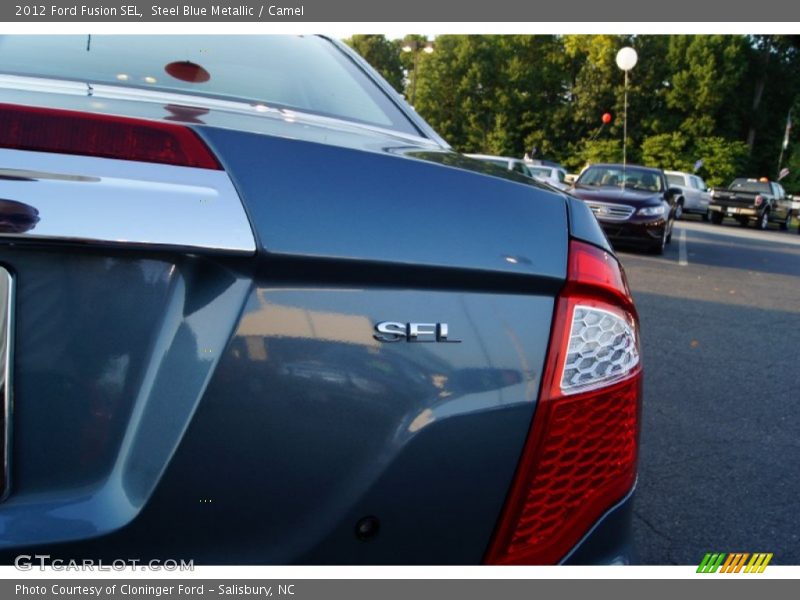 Steel Blue Metallic / Camel 2012 Ford Fusion SEL