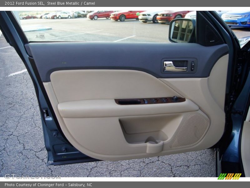 Steel Blue Metallic / Camel 2012 Ford Fusion SEL