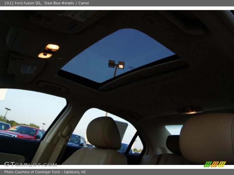 Steel Blue Metallic / Camel 2012 Ford Fusion SEL