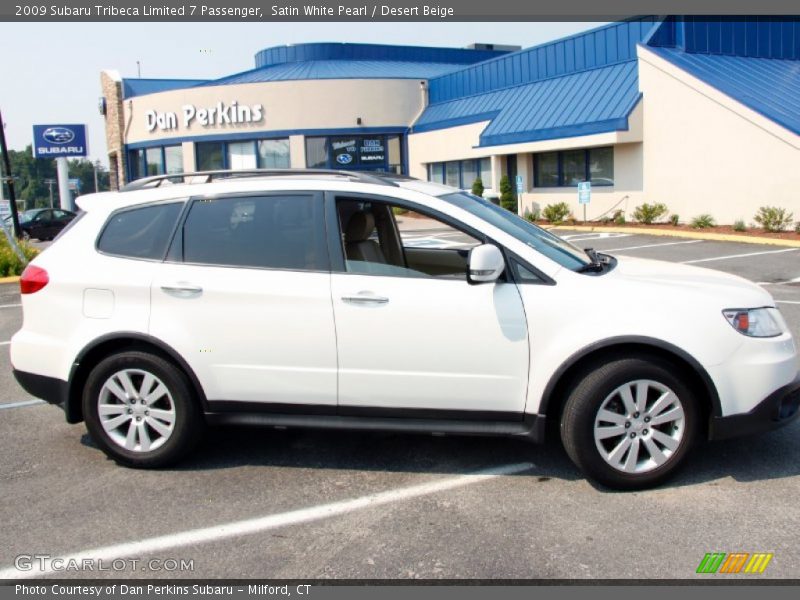 Satin White Pearl / Desert Beige 2009 Subaru Tribeca Limited 7 Passenger