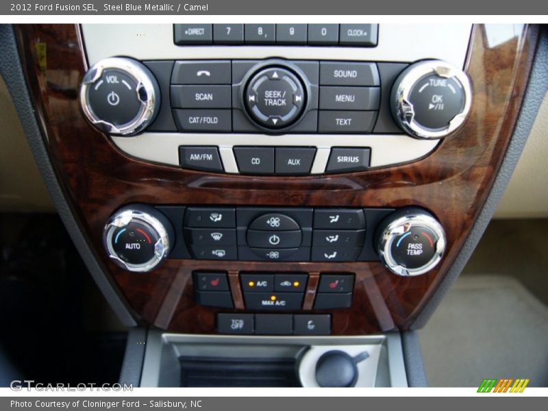 Steel Blue Metallic / Camel 2012 Ford Fusion SEL