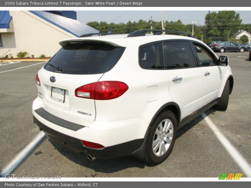 Satin White Pearl / Desert Beige 2009 Subaru Tribeca Limited 7 Passenger