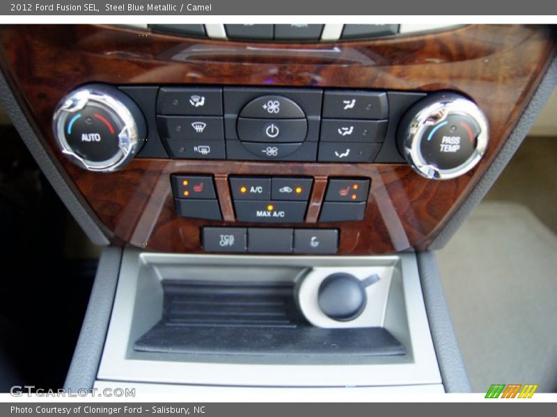 Steel Blue Metallic / Camel 2012 Ford Fusion SEL
