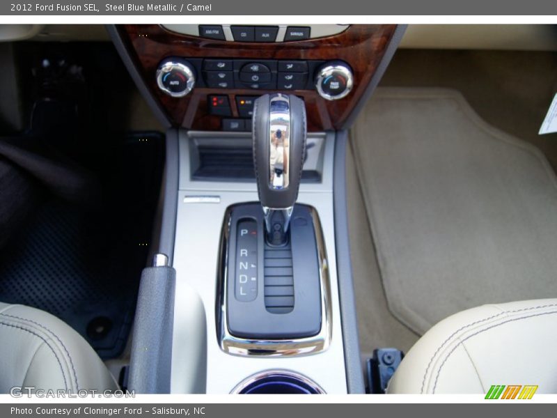 Steel Blue Metallic / Camel 2012 Ford Fusion SEL