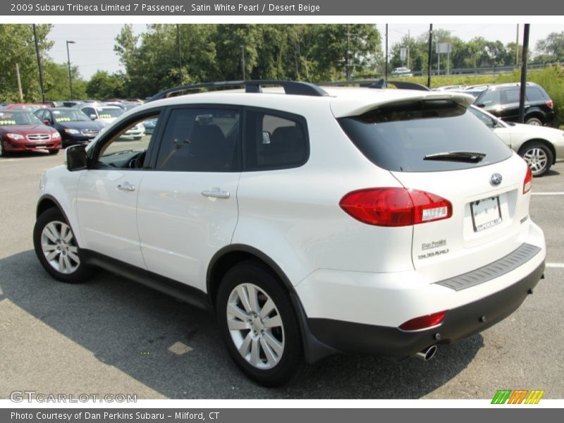 Satin White Pearl / Desert Beige 2009 Subaru Tribeca Limited 7 Passenger