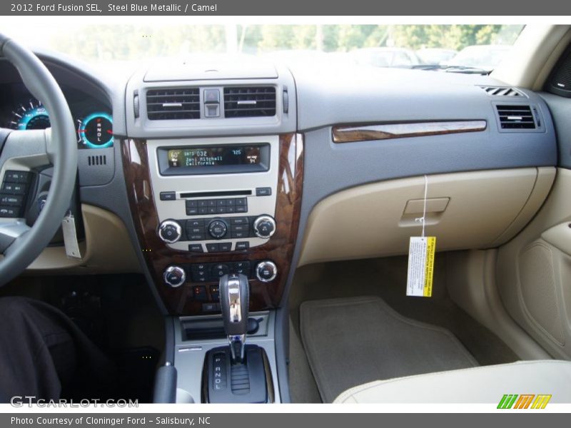 Steel Blue Metallic / Camel 2012 Ford Fusion SEL