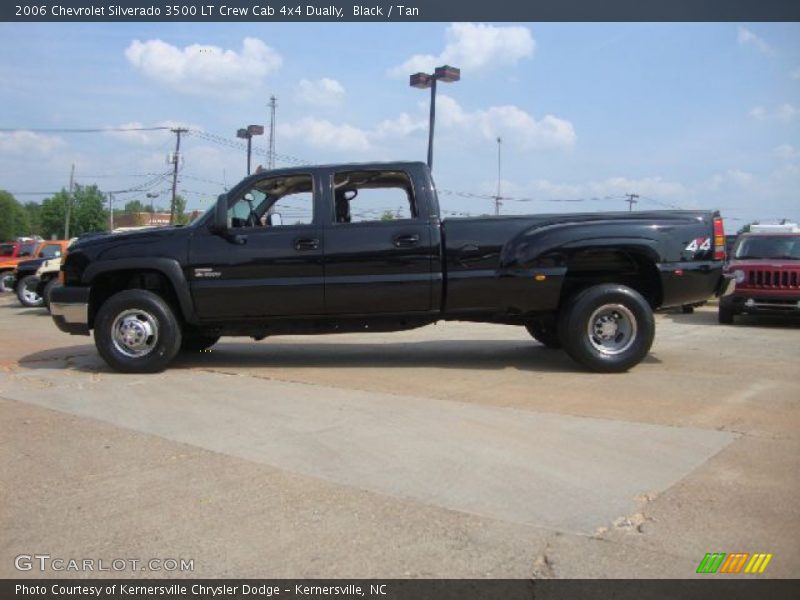 Black / Tan 2006 Chevrolet Silverado 3500 LT Crew Cab 4x4 Dually