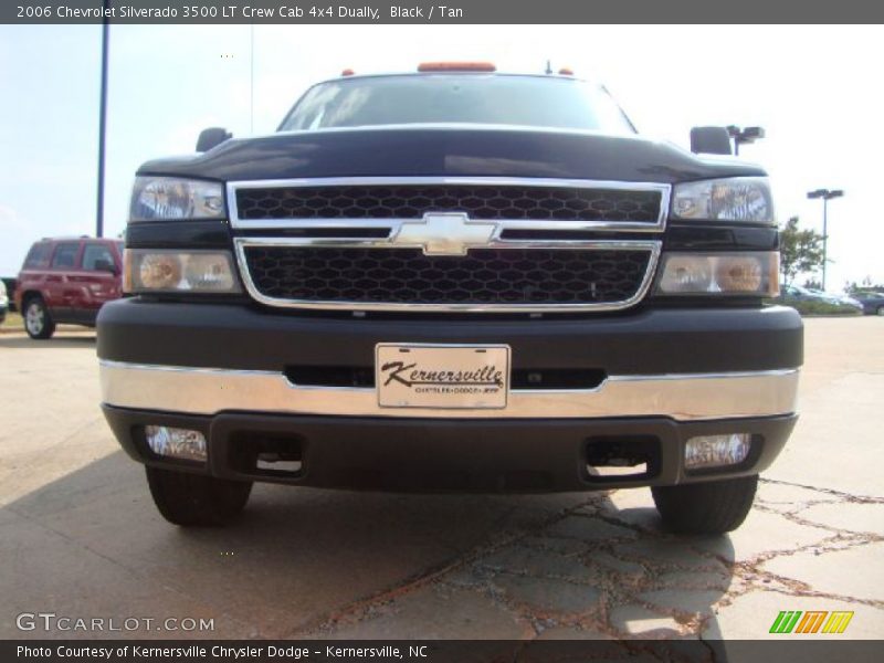 Black / Tan 2006 Chevrolet Silverado 3500 LT Crew Cab 4x4 Dually
