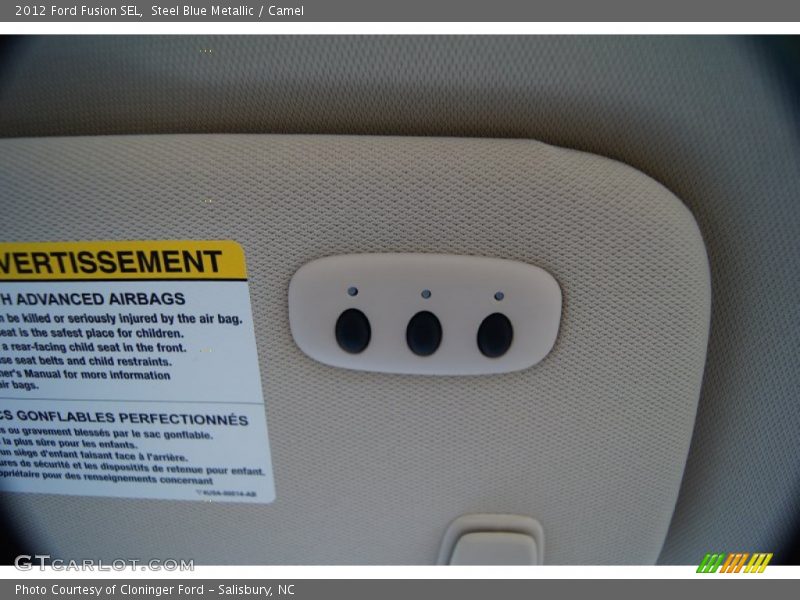 Steel Blue Metallic / Camel 2012 Ford Fusion SEL